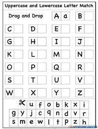 Free printable fish alphabet matching games for preschoolers. Alphabet Upper And Lower Case Worksheet