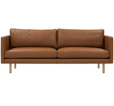 rexton tawny full leather sofa by