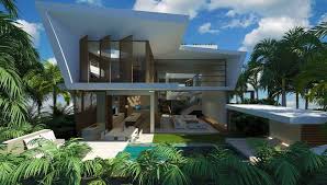 conceptual design of beach house in