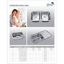 stainless steel kitchen sink rate list