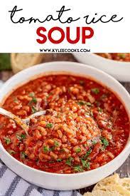quick tomato rice soup recipe kylee cooks