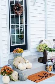 Plum And Red Mums Fall Porch Home