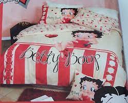 betty boop candy stripe queen bed quilt