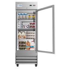 Koolmore R29 1g 23 Cu Ft Commercial Reach In Refrigerator With Glass Door In Stainless Steel