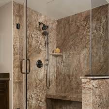 Customized Granite Slab Bathroom Walls