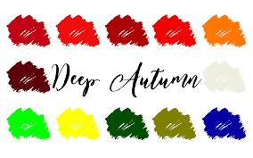 deep autumn dark autumn palette