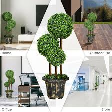 artificial topiary triple ball tree