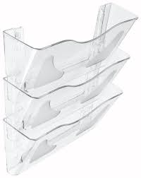 Clear Acrylic Wall File Holder