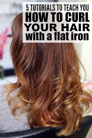 curl your hair with a flat iron