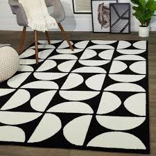 modern geometric area rug