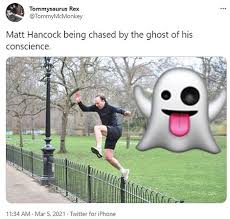 Health secretary is mocked on social media in string of memes after he was caught in clinch with his closest aide. Health Secretary Matt Hancock Hops Over A Fence At London Park Daily Mail Online