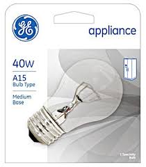 Ge Lighting 15206 40 Watt Appliance Light Bulb Clear 043168907071 2