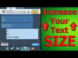 increase your font size text trick