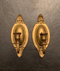 Vintage Wall Sconces Gold Candle