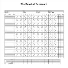 Baseball Score Sheets Template Metabots Co