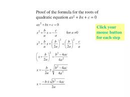 Quadratic Equation Ax 2 Bx C