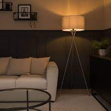 Camden Tripod Floor Lamp Large Grey