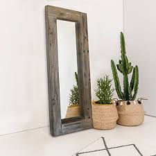 Rustic Large Mirror Wood Frame