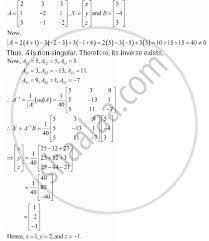 using matrix method 2x 3y 3z 5