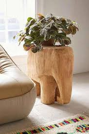 Brown Elephant Side Table