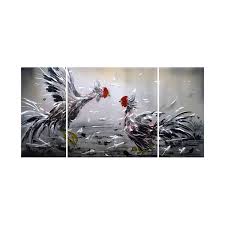 China Fighting Rooster 3d Metal Oil