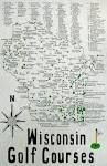 Wisconsin Golf Courses Map - Etsy