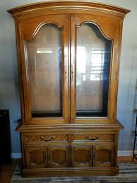 two piece vine china cabinet