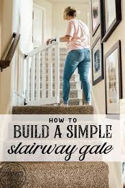how to build an easy stairway gate