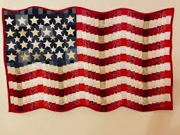 Waving American Flag Wall Hanging