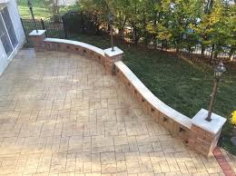 Stamped Concrete Patio With Stamped