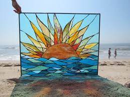 glorious sunrise stained glass art