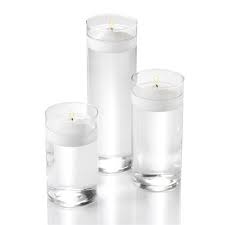 Trio Of Cylinder Candle Vases Hire Uk