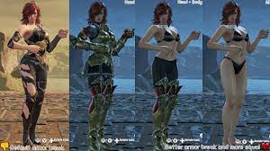 All normal female armor break is annoying when compare to all male  characters, But this fanmade ver. look make more sense and fair... sadly no  Talim and Cassandra, Hope they did actual