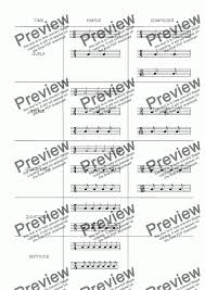 Helpsheet Time Signature Chart For Worksheets By Kevin Fairless Sheet Music Pdf File To Download