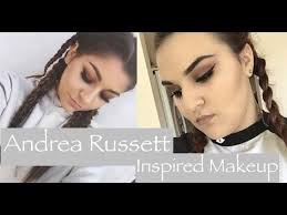 andrea russett makeup hair outfit