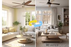 ceiling fan spin in summer and winter