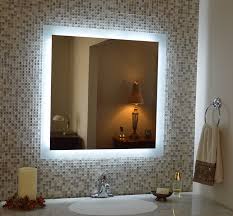 wall mirrors with lights on