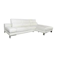 How leather couches can be damaged. 72 Off Mobilia Mobilia Canada Funktion White Leather Sectional Sofas