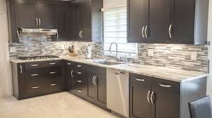 countertops with dark cabinets