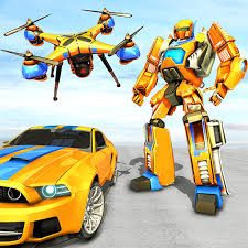 Robot car game with ferocious lion robot transformation where robot transform war has started in the tank . Drone Robot Car Game Robot Transforming Games 1 2 1 Mod Apk Dwnload Free Modded Unlimited Money On Android Mod1android