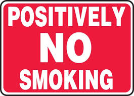 positively no smoking safety sign msmg508