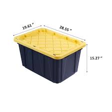 But there are several bins to be effective and efficient for you all without the hassle to dispose elsewhere whenever already full, now comes with a great view that is. Hdx 27 Gal Tough Storage Bin In Black Hdx27gonline 5 The Home Depot
