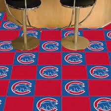 chicago cubs team carpet tiles