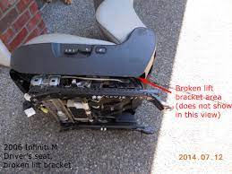 06 M35x Broken Driver Seat Help