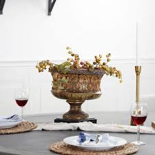 Gold Resin Ornate Decorative Bowl 58102