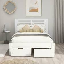 Full Size Wood Bed Frame With Headboard