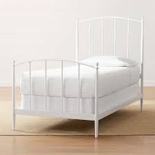 Crate Barrel Mason White Full Bed The