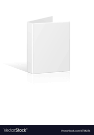 Blank Book Cover Binder Or Folder Template Vector Image