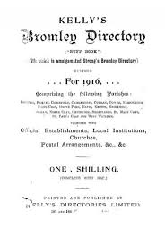 directory 1916 bromley council