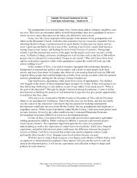 Personal Statement For Graduate School  Personal Statement For    